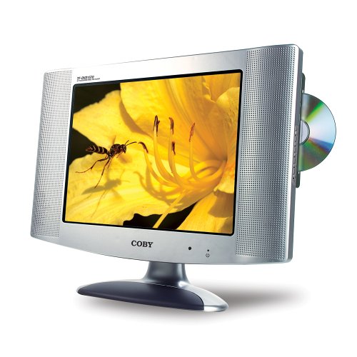 Coby TF-DVD1770 17-Inch LCD TV/Monitor with Side Loading DVD Player
