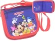 Mickey and Friends Blue Wallet Purse W/shoulder Strap