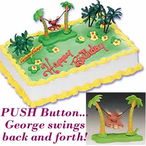 Curious George Cake Re-Usable Licensed Cake Topper by Bakery Craft
