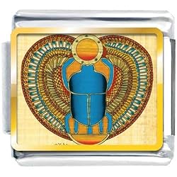 Pugster Golden Italian Charm Plated Egyptian- Khepri Photo