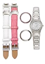 Accurist LB1090 Ladies Watch with Interchangeable Straps and Bezels