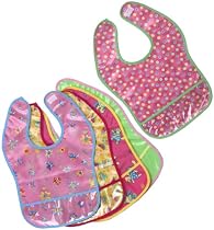 Fun With Food 5 Pack Bib Set - Girls Styles