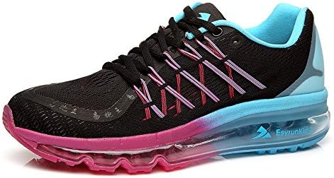 Women's Durable Air Cushion Running Shoes - Outdoor Trail Trainers Sneakers Black Purple
