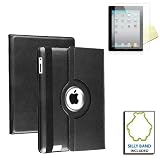 Premium Swivel Magnetic Smart Leather Stand Case Cover For Apple iPad2 2nd Gen WIFI 3G Black SmackTom Packaging on sale