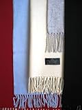100% Cashmere Wool Super Soft Feel Scarf / Muffler for Men and Women - 5 Colors !