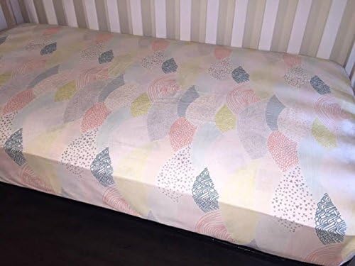 Hello Bear Summit Dawn Crib Sheet In Stock, Art Gallery Crib Sheet, Standard Crib Sheets, Beautiful fabric in person! Rustic Crib Fitted Sheet.