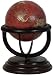 Heirloom Small Antique Globe, MAHOGANY BASE, ANTIQUE GLOBE