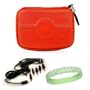 Garmin Nuvi GPS Models Size 4.3. Nylon Orange Cube Carrying Case for All Size 4.3 Garmin Models + Car Charger + Live*Laugh*Love Wristband!!!