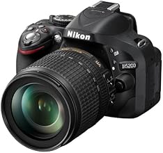 Nikon D5200 - C&aacute;mara r&eacute;flex digital de 24.1 Mp (pantalla 3", v&iacute;deo Full HD), negro - Kit con objetivo AF-S DX 18-105mm VR