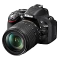 Nikon D5200 SLR-Digitalkamera (24,1 Megapixel, 7,6 cm (3 Zoll) TFT-Display, Full HD, HDMI) Kit inkl. AF-S DX 18-105 mm VR Objektiv schwarz