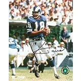 Roman Gabriel Autographed St. Louis Rams (Blue Jersey) 8x10 Photo
