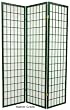Unique Colors - 6ft. Window Pane Japanese Shoji Screen Room Divider - 4 Sizes Hunter or Lime Green