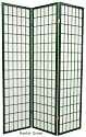 6ft. Window Pane Japanese Shoji Folding Privacy Screen Room Divider - 5 Panel Hunter