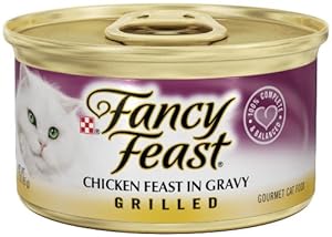 Fancy Feast Gourmet Cat Food, Grilled Chicken Feast in Gravy, Grilled 3-Ounce Cans (Pack of 24) Fancy Feast Gourmet Cat Food, Grilled Chicken Feast in Gravy, Grilled 3-Ounce Cans (Pack of 24)