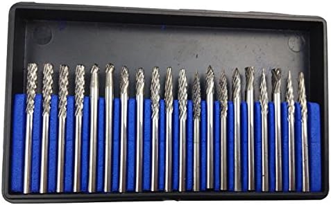 New 20pcs/set 3MM 1/8" Shank Tungsten Carbide Milling Cutter, File Burr Suit Reamer Tools Cut Set for Dremel Free Shipping