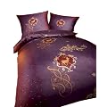 Kaeppel G-008565-55D3-VAKW Bettw�sche 2-teilig Maerchenwald 155 x 220 cm Biber, Farbe: aubergine