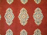 Spice Route ~ Unique Red Orange Luxury Moroccan King Bedspread