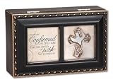 Black Jewelry Music Box For Confirmation Plays Wind Beneath My Wings