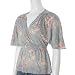 Banana Republic Floral Pattern Flutter Sleeve 3/4 Sleeve Top (Closeout Item)