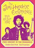 Jimi Hendrix, Free Concert in San Francisco, 1967 Art Poster Print by Dennis Loren, 15x20