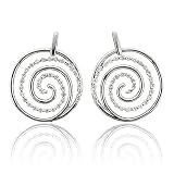 14k White Gold Circle Cluster Drop Diamond Earrings 51BQlFuHSxL. SL160 14k White Gold Circle Cluster Drop Diamond Earrings