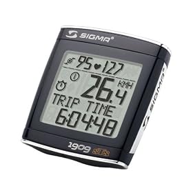 Sigma BC 1909 HR 19-Function Triple Wireless Bicycle Computer - 01990