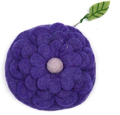 Frabjous Fibers Petals Felt Bag (Purple)