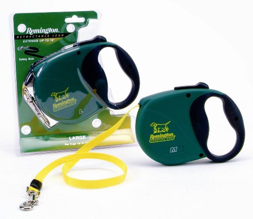 Remington Retractable Dog leash, Green, Large