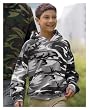 Youth Camo Hooded Pullover Sweatshirt