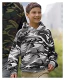 Youth Camo Hooded Pullover Sweatshirt