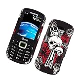 Cross Skull 2D Texture Hard Protector Case Cover For Samsung Evergreen A667 ....