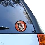 NBA New Jersey Nets 4.5" Round Vinyl Basketball Decal