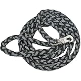 Firstrax Glo'n Go Large Leash, 6 Foot - Black