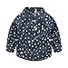 Soda Park Boys Long Sleeve Stars Print Denim Button-Down Shirt