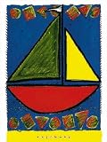 Sailboat by Karen Gutowsky poster print,18 in. x 24 in.