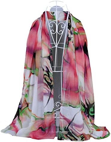 Lady Long Wrap, Misaky Women's Shawl Chiffon Scarf Scarves (Pink)