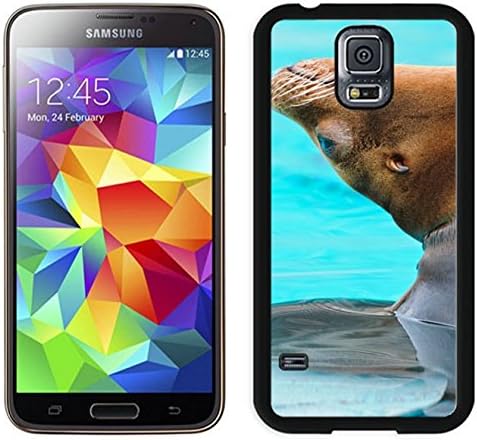 Hard Plastic Phone Case Cover with Sea Lion Water Playful for Samsung Galaxy S5