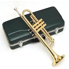 Bb Trompete in Goldlack mit Trigger, Hartschalen-Koffer und Mundst�ck