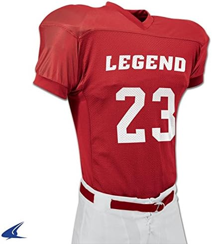 Football America Youth Legend Football Jersey, Scarlet, XL 