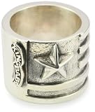 King Baby King Baby Flag Sterling Silver Ring, Size 10
