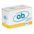 o.b. Super Plus Absorbency Tampons 40-Count Boxes (Pack of 3)