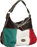 ''Jordana'' Hobo Handbag - Multi Color or Beige