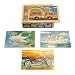 Melissa & Doug 4 Wood Vehicle Puzzles in a Box