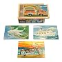 Melissa & Doug 4 Wood Vehicle Puzzles in a Box