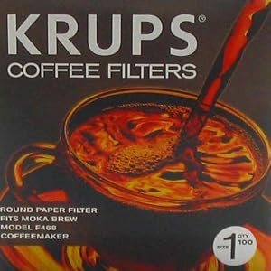 Krups F15C02 Moka Brew paper filters, size 1. by KRUPS