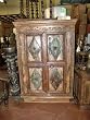 Multicolor Antique Armoire Rustic Patina Carved Teak Cabinet !!