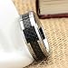 King Will GENTLEMAN Men's Black Tungsten Carbide 8mm Carbon Fiber Inlay Comfort Fit Wedding Band Ring 13.5