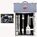 Minnesota Twins 8 Piece Barbeque Tool Set w/Case