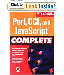 Perl, CGI and JavaScript Complete