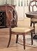 Kitchen & Housewares : Set of 2 Distressed Brown Wood Finish Dining Chair